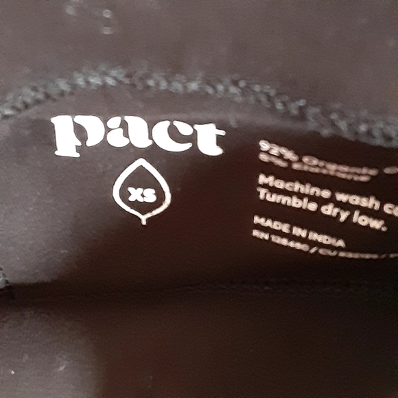 Pact Organic Cotton cropped capris. Sz.xs - Picture 5 of 5